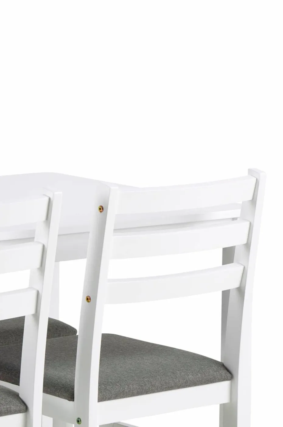 AC Design Furniture Alicante rektangulært spisebordssett med bord og 4 stoler, 110 x 70 x 74,5 cm