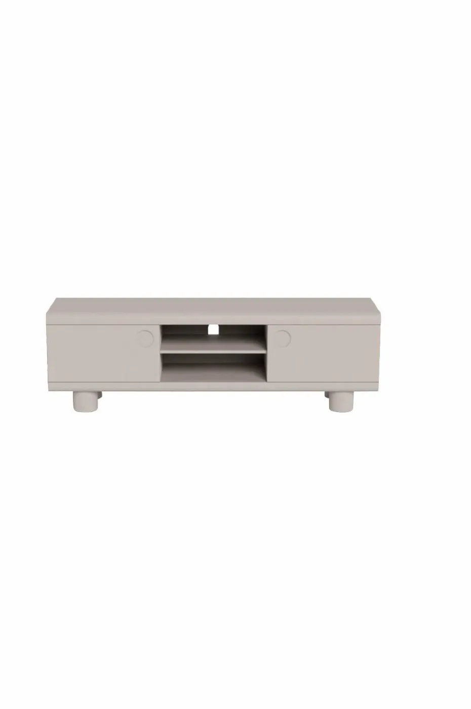 AC Design Furniture Magee Tv skap, topp, ramme, 2 dører, 3 hyller, 2 åpne rom, 160x40x50 cm