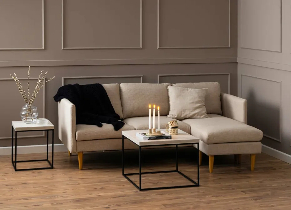 AC Design Furniture Sofa 2-seter med sjeselong Milly