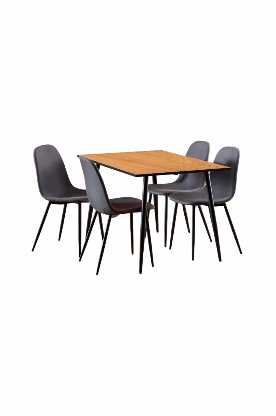 AC Design Furniture Wilma rektangulært spisebordssett 120x80x75 cm kombo 1
