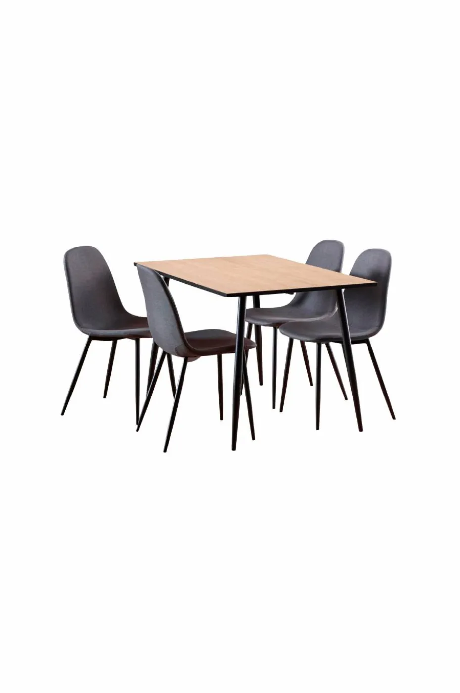 AC Design Furniture Wilma rektangulært spisebordssett 120 x 80 x 75 cm