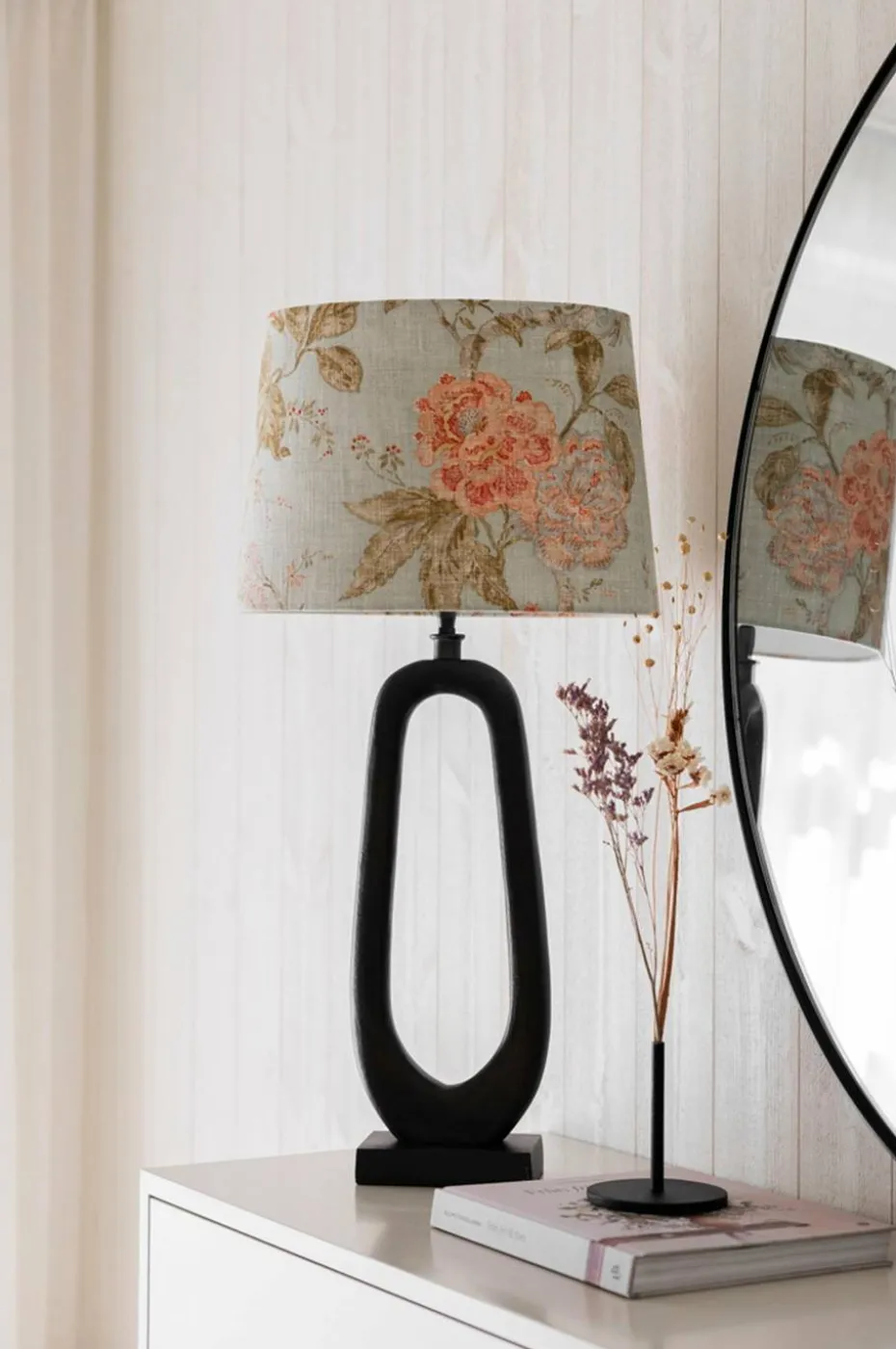 Alde & Lind Lampeskjerm Alice D35 oval Flower