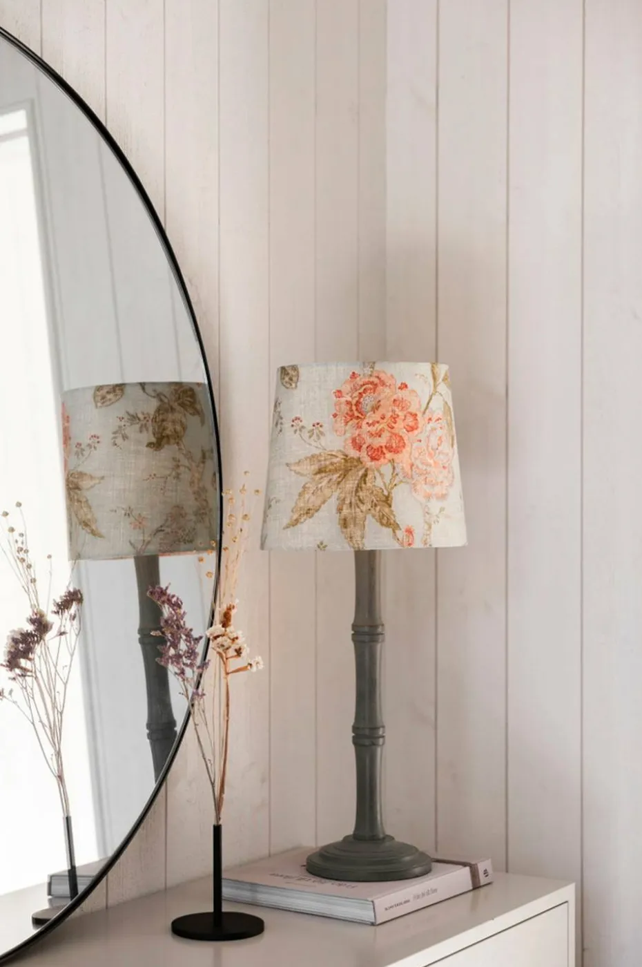 Alde & Lind Lampeskjerm Alice D27 oval Flower