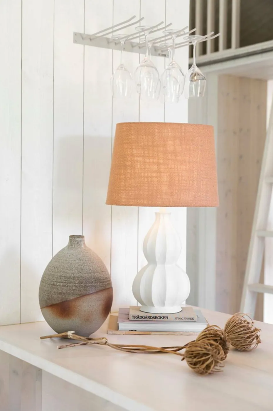 Alde & Lind Lampeskjerm Alice D35 oval Grain