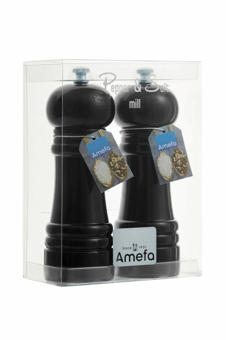 Amefa Salt- og pepperkvern Wood Sett med 2