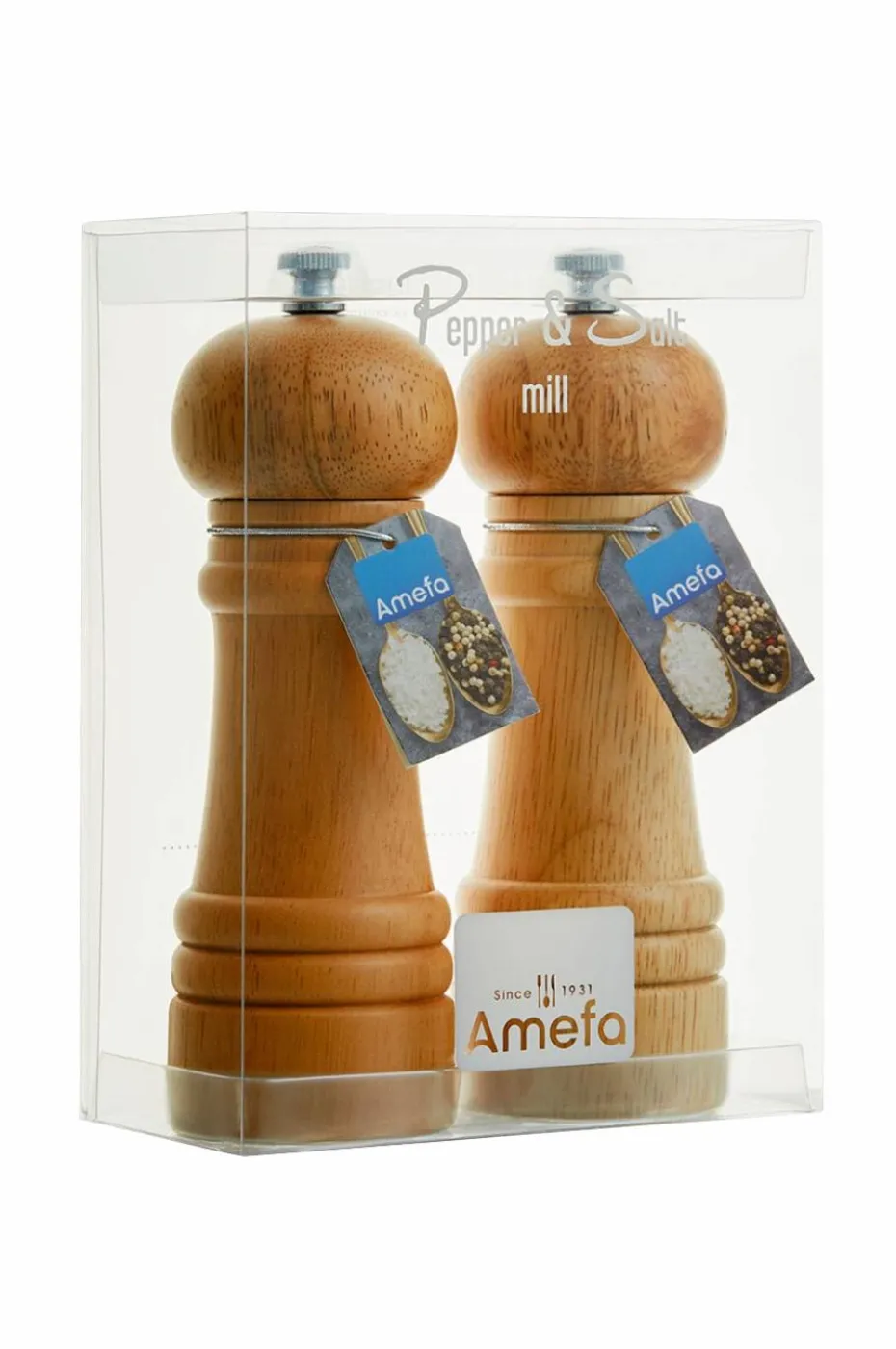 Amefa Salt- og pepperkvern Wood Sett med 2
