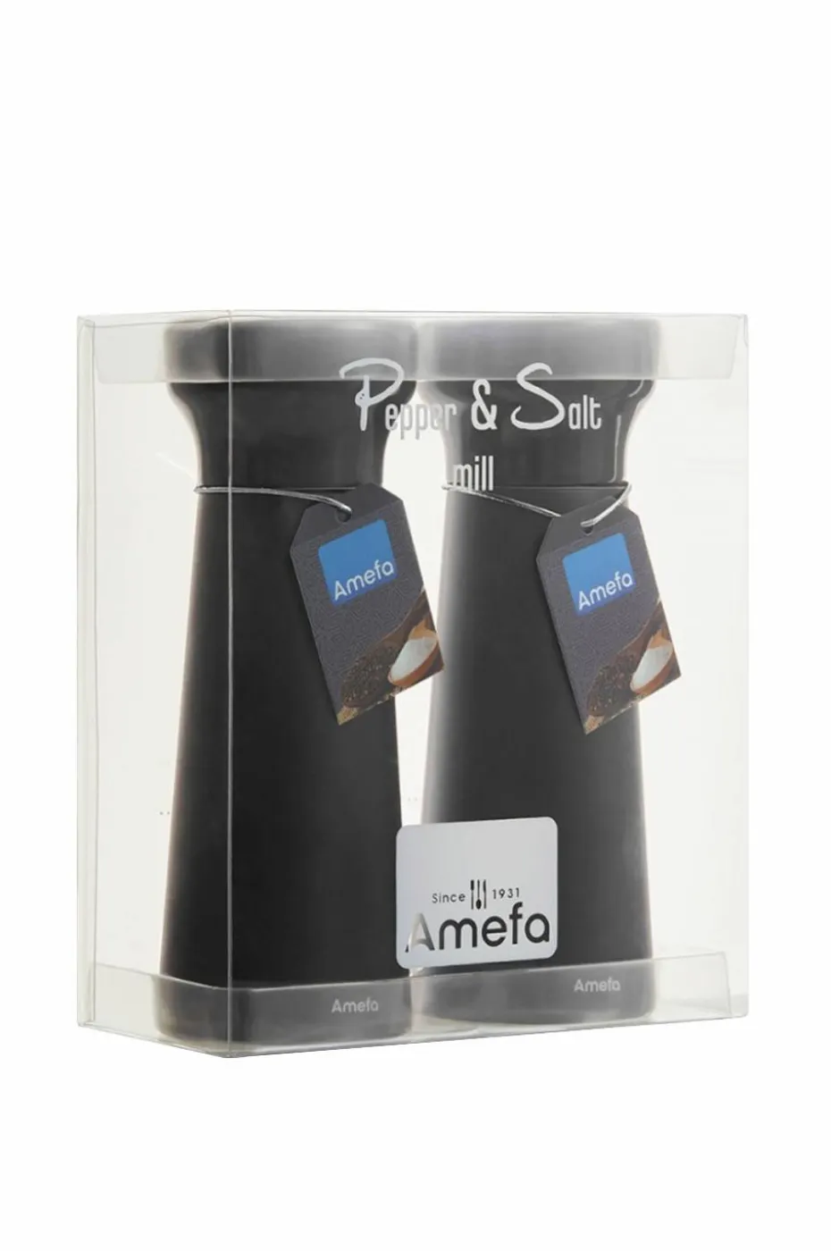 Amefa Salt- og pepperkvern Modern Wood Sett med 2