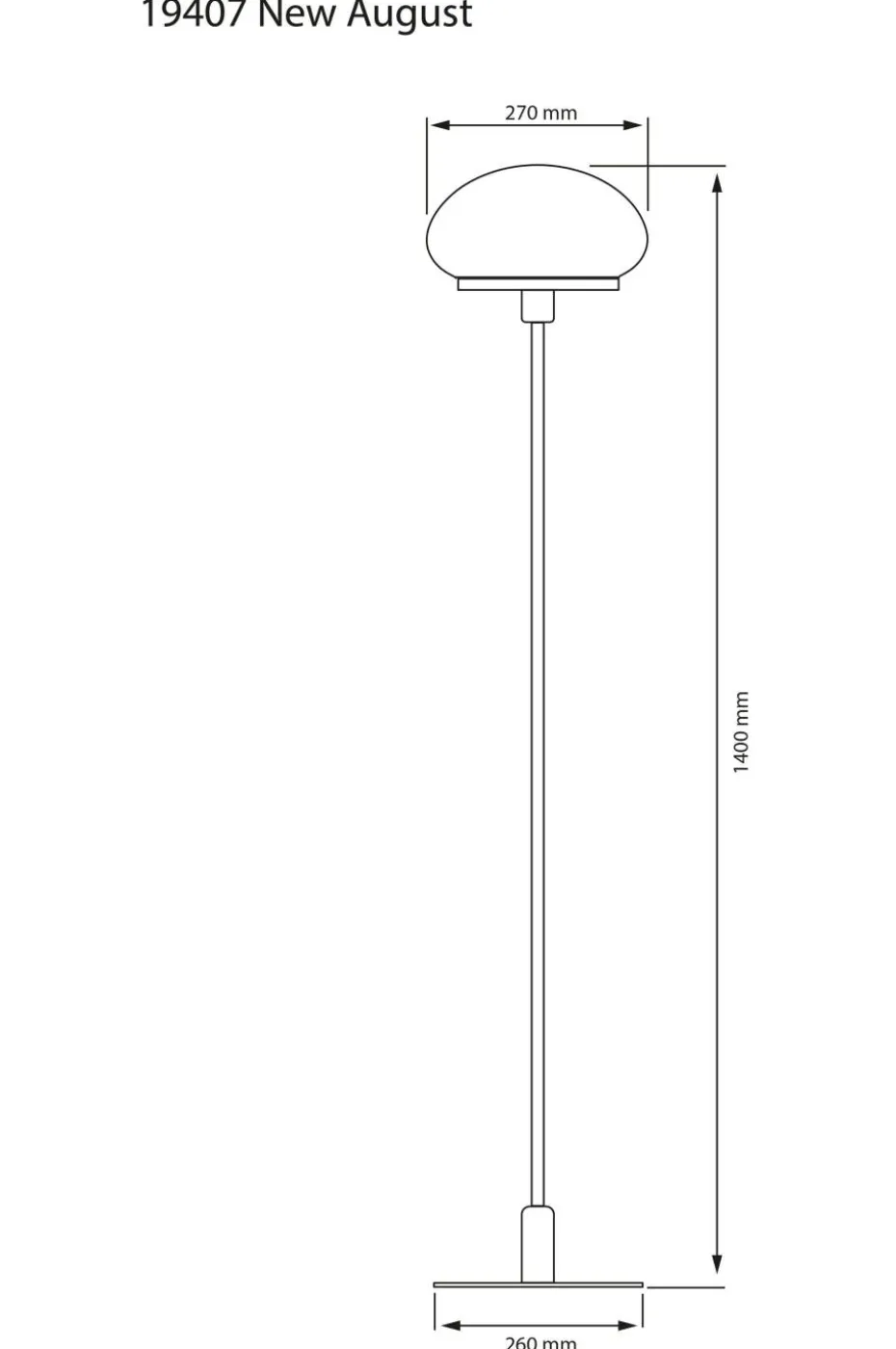 Aneta Lighting Gulvlampe New August