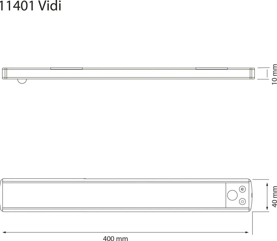 Aneta Lighting Skaplampe Vidi 40cm