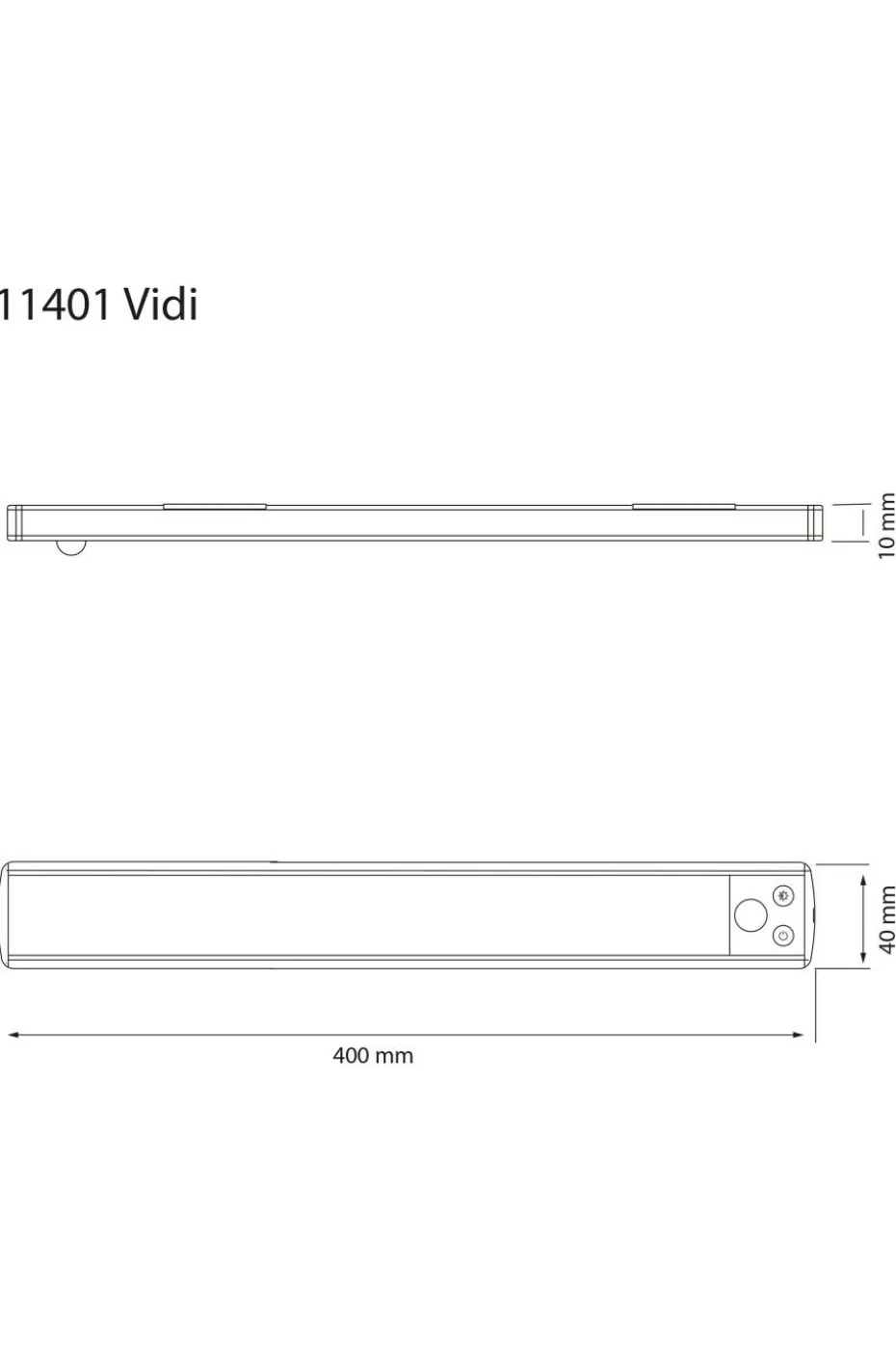 Aneta Lighting Skaplampe Vidi 40cm
