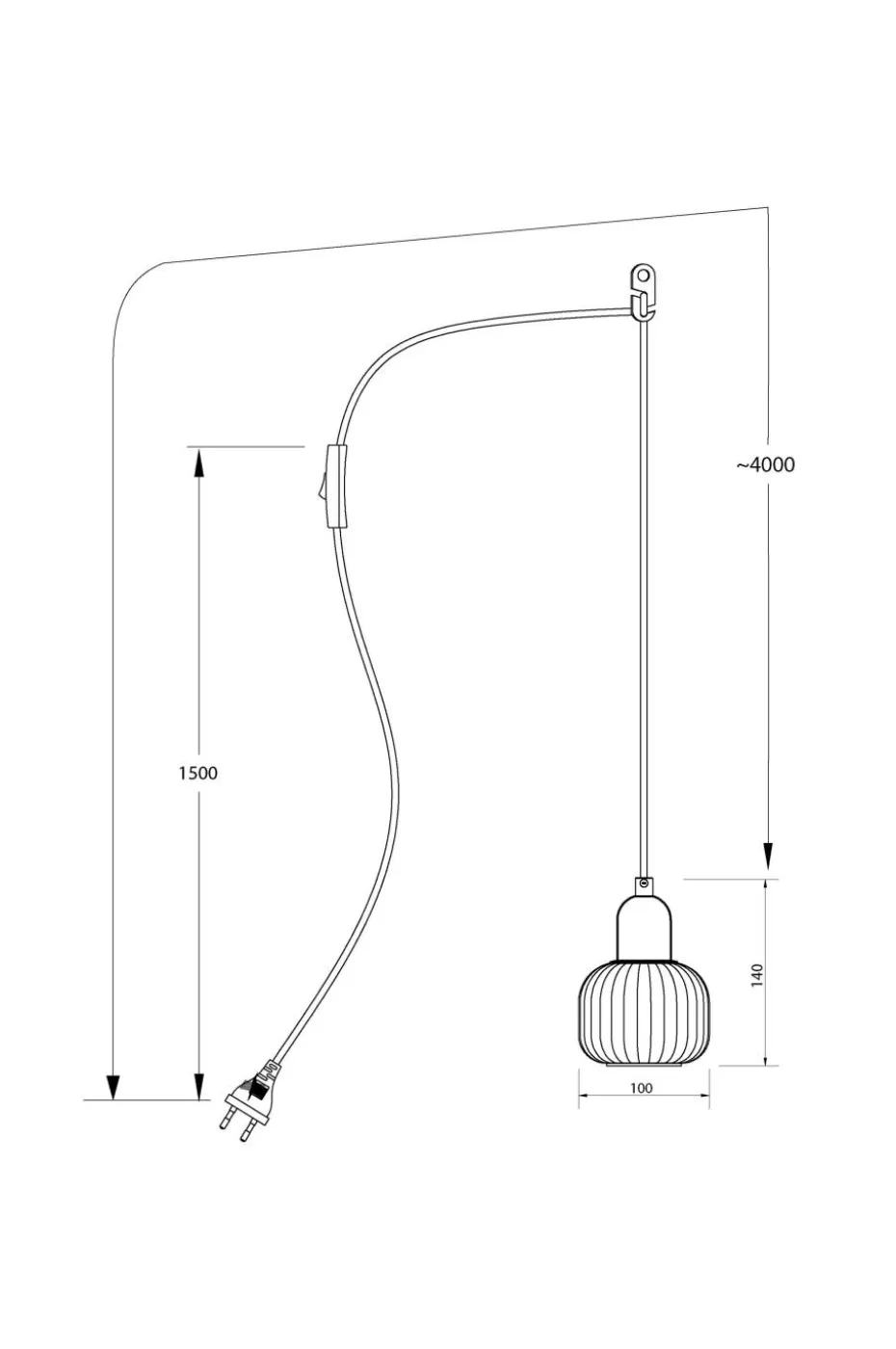 Aneta Lighting Vinduspendel ELIN