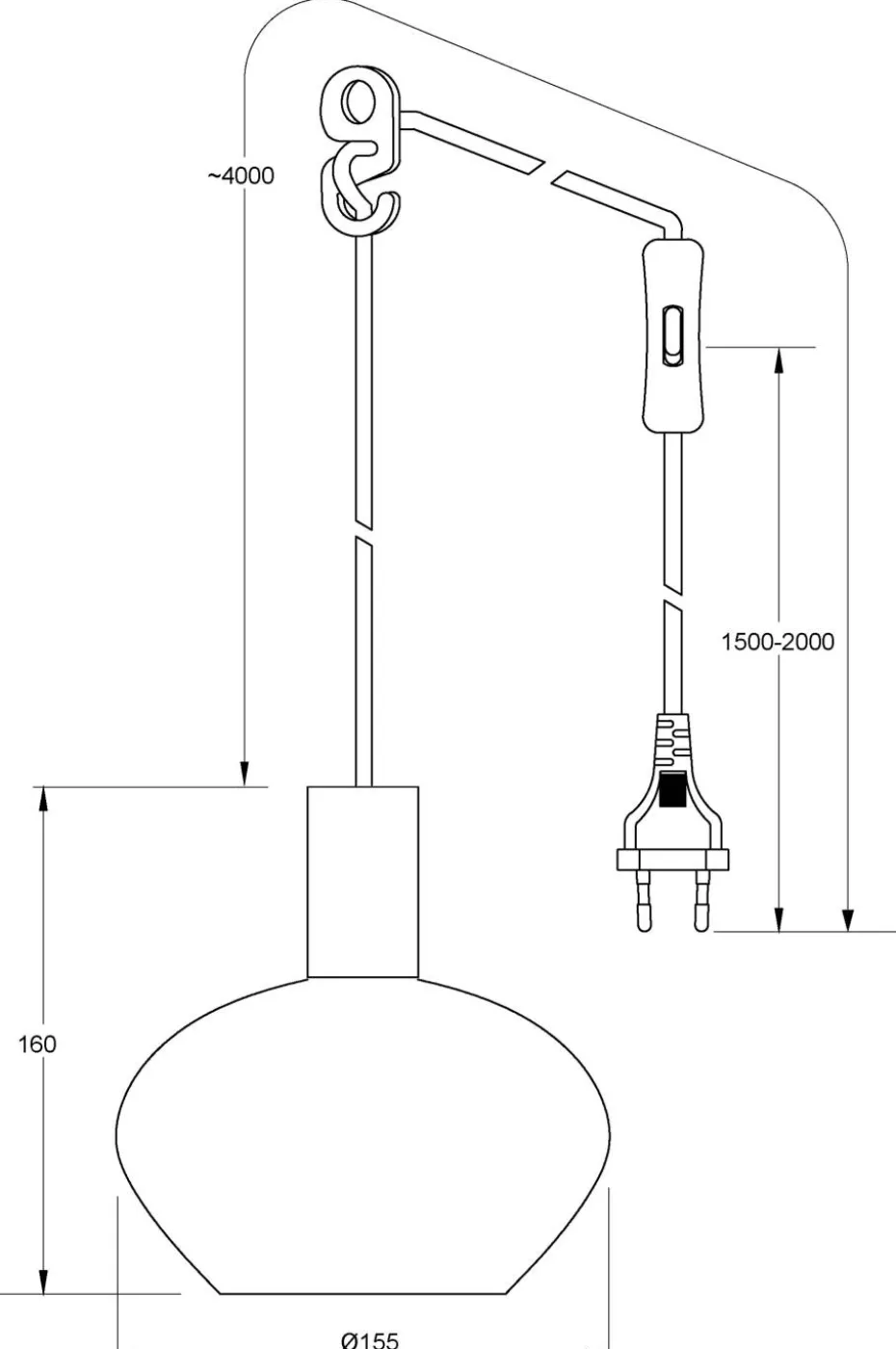 Aneta Lighting Vinduspendel BELL