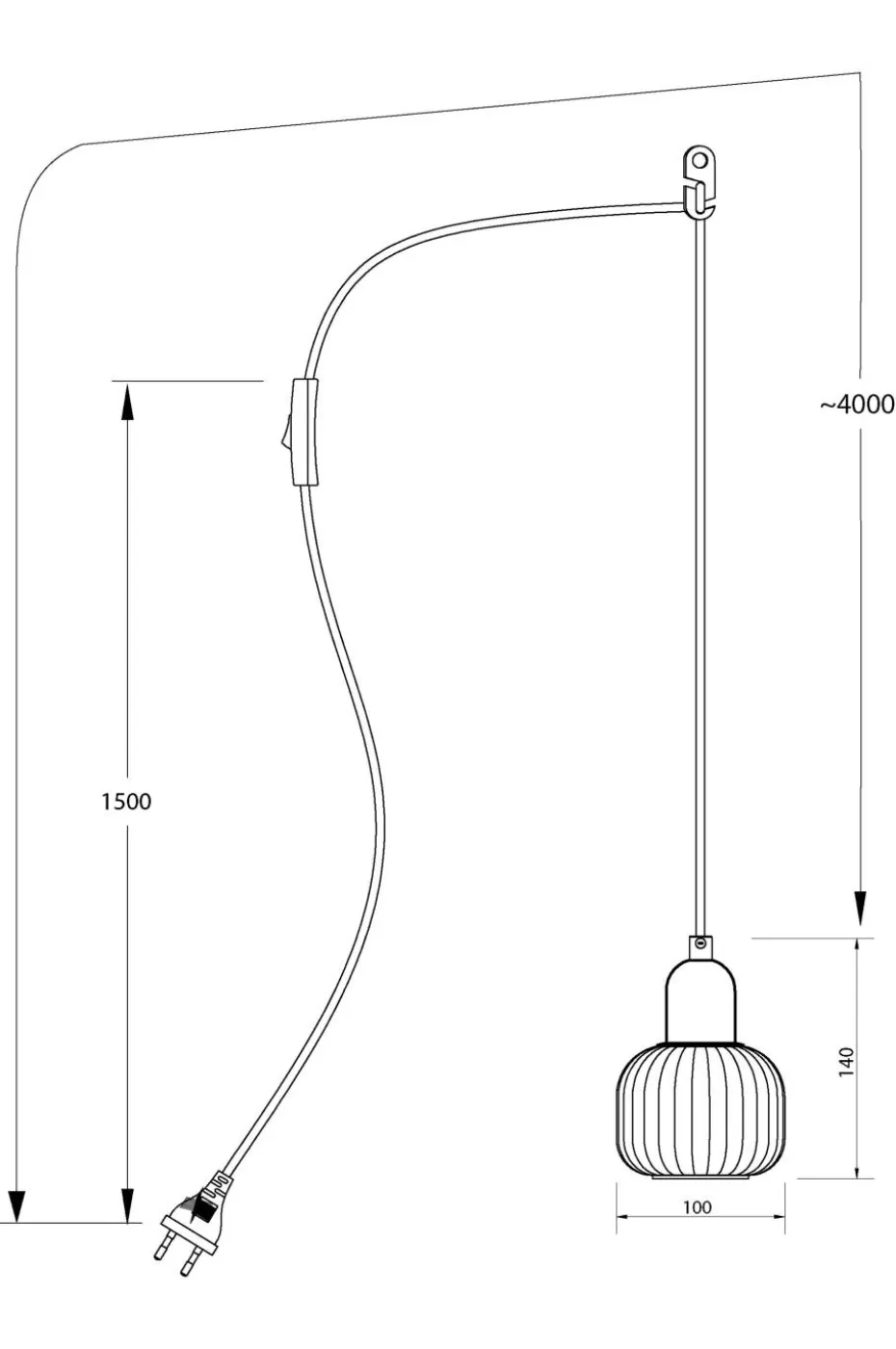 Aneta Lighting Vinduspendel ELIN