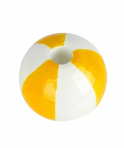 Balvi Keramisk lysestake Beachball, Gul