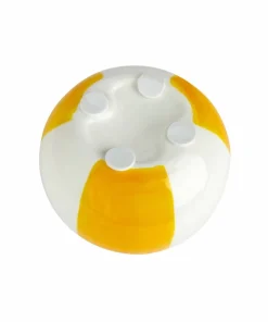 Balvi Keramisk lysestake Beachball, Gul