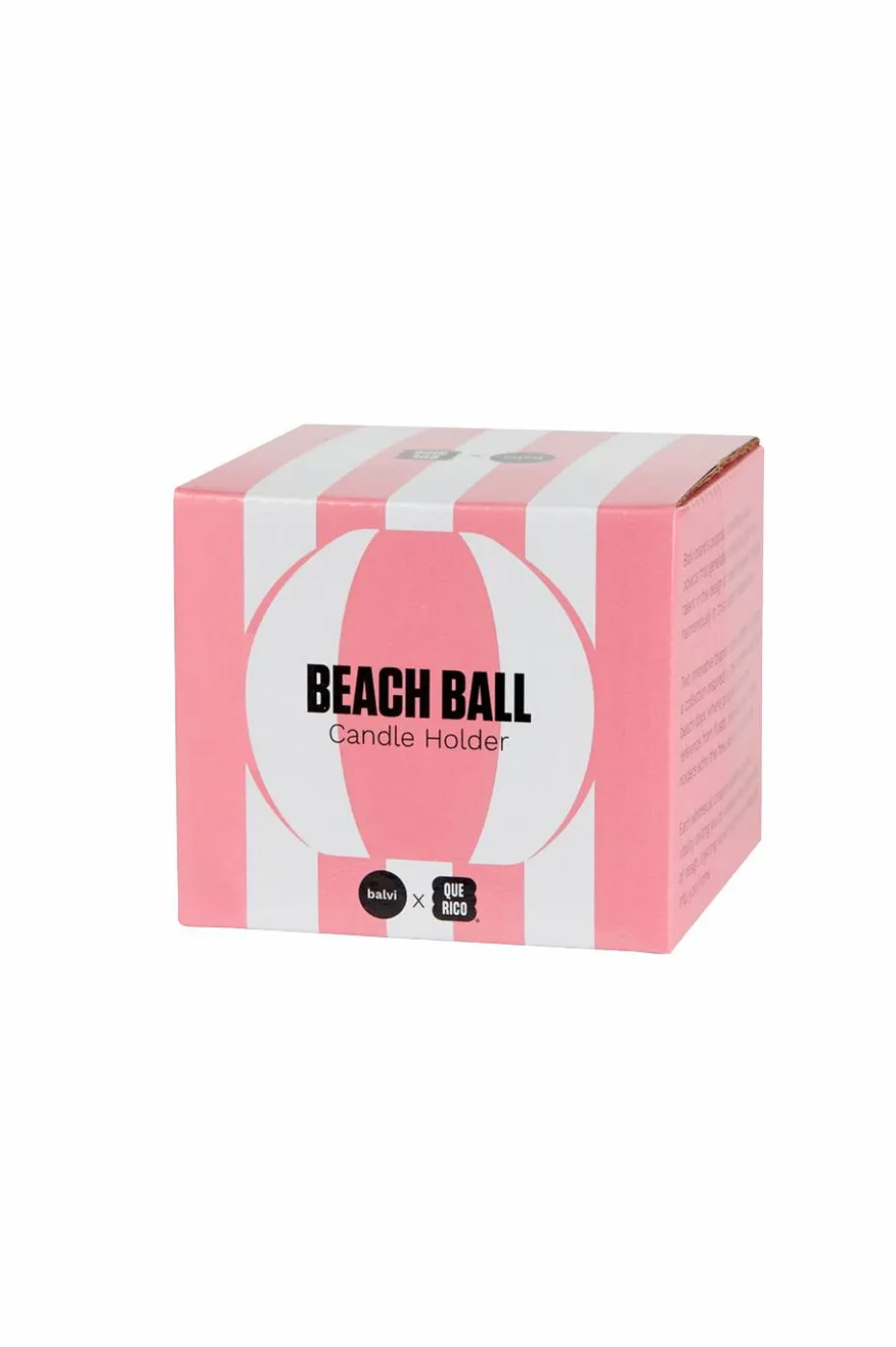 Balvi Keramisk lysestake Beachball, Gul