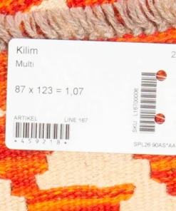 Bargi Ullteppe Kelim Multi 87x123 cm
