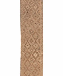 Bargi Ullteppe Kelim Raw Natural 79x297 cm