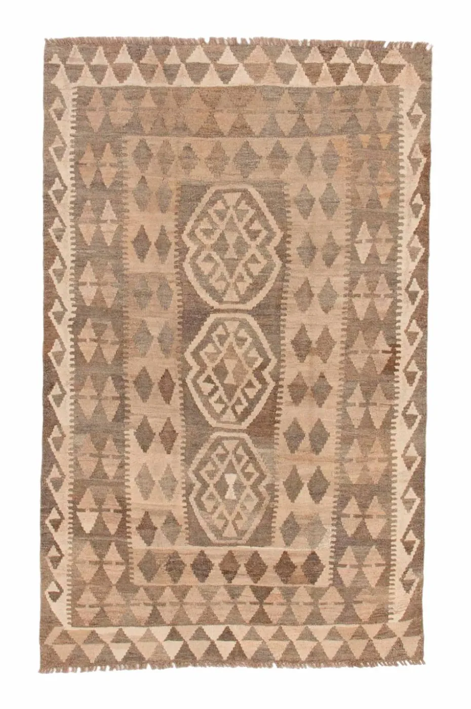 Bargi Ullteppe Kelim Raw Natural 126x202 cm