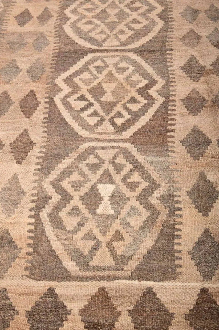 Bargi Ullteppe Kelim Raw Natural 126x202 cm