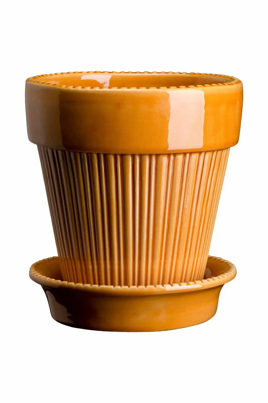 Bergs Potter Potte med fat Simona GLAZED, diameter 16 cm
