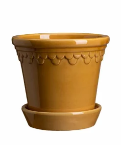 Bergs Potter Potte med fat Københavner GLAZED, diameter 14 cm