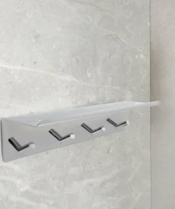 Beslag Design Base - Krokskinne med hylle