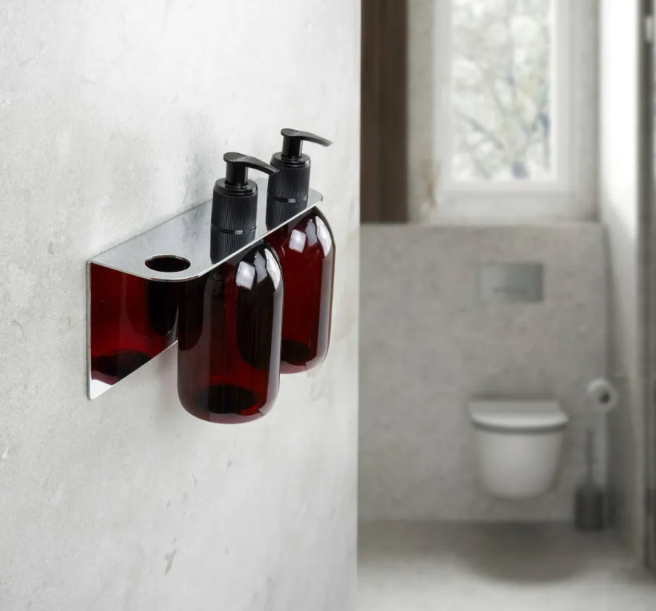 Beslag Design Base - Såpepumpeholder Trippel