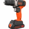 Black & Decker Bor-/skrutrekker med 18V Lithium-ion 1,5AH