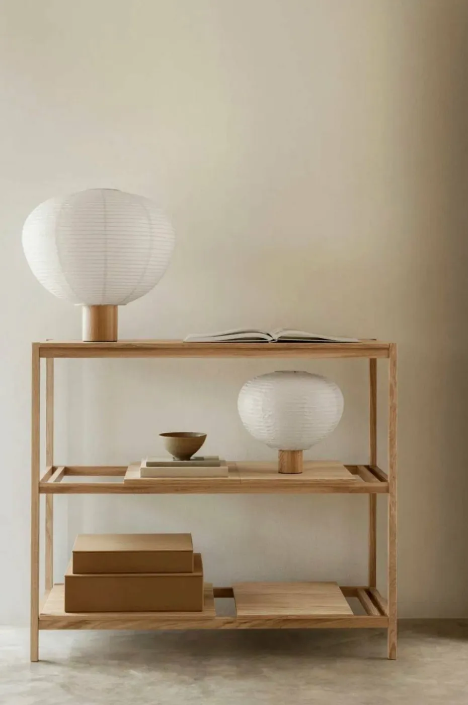 Blomus Bordlampe Kami Rice Paper H 46 cm Ø 46 cm