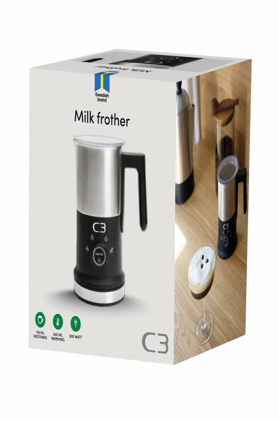 C3 Melkeskummer 240ml/115ml MF700