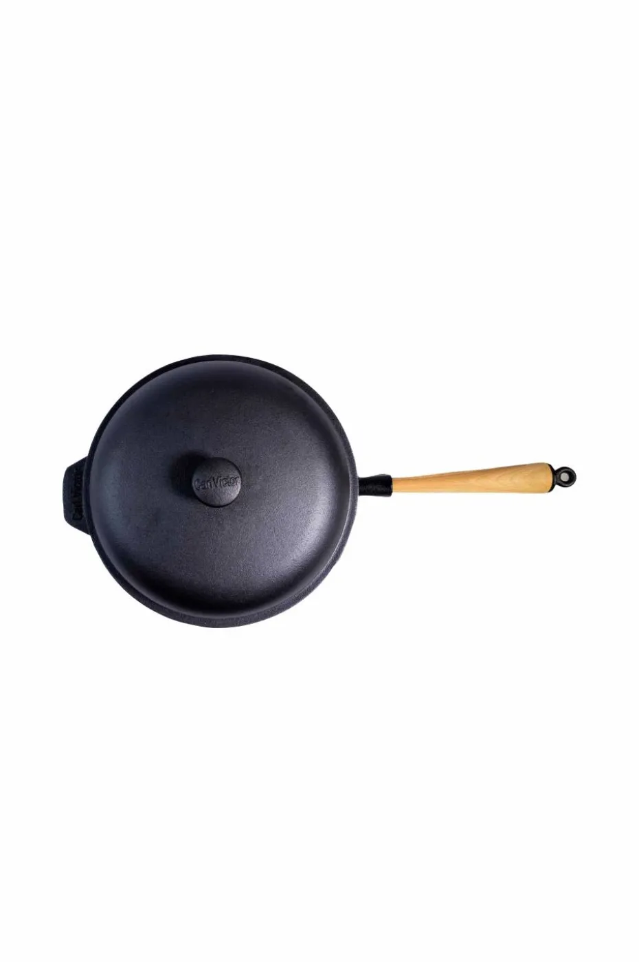 Carl Victor Traktørpanne med lokk i støpejern diameter 25 cm