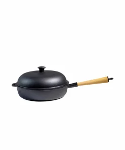 Carl Victor Traktørpanne med lokk, støpejern, diameter 28 cm