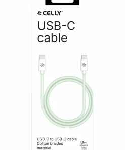 Celly Kabler USB-C – USB-C 60W 1,5 m