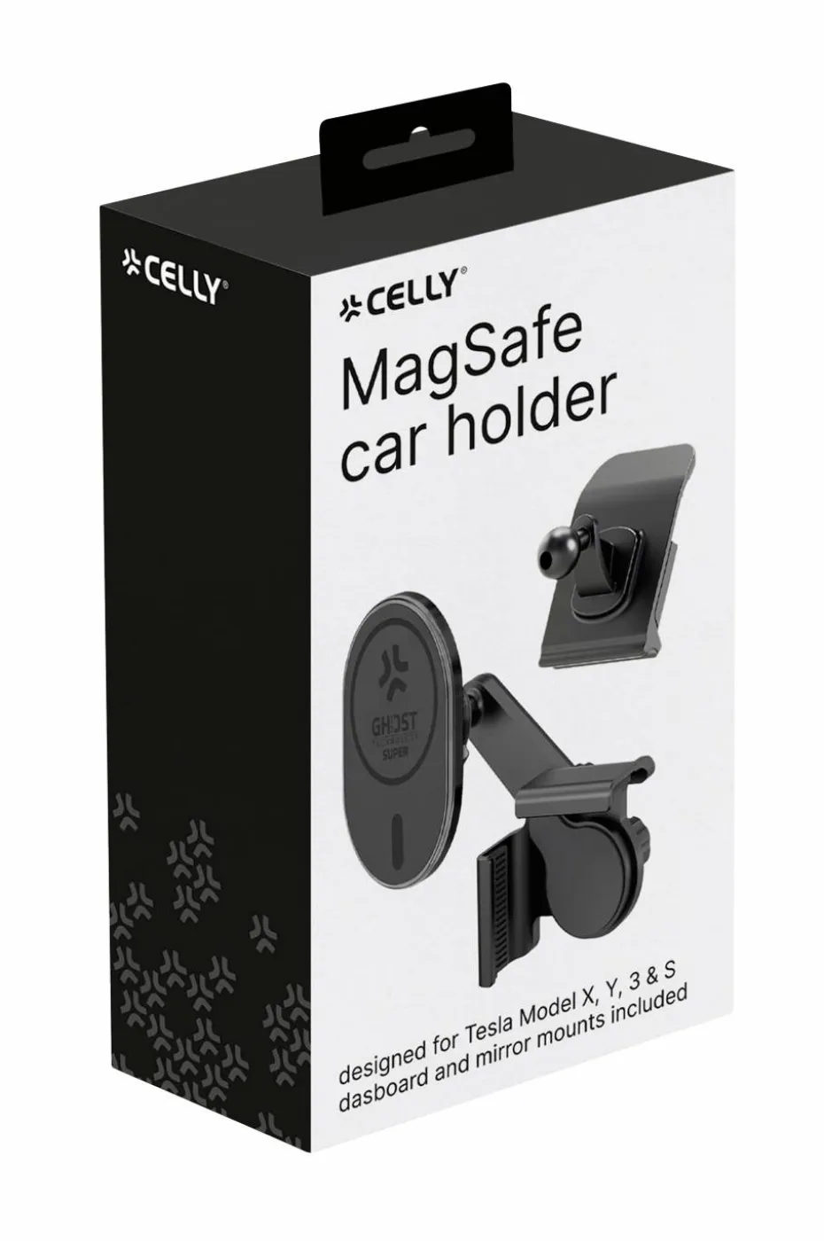 Celly MagSafe bilholder for Tesla Model X, Y, 3, S-skjerm + dashbord