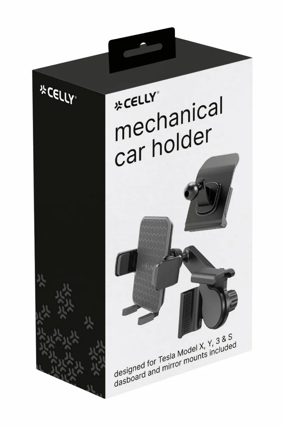 Celly Mobilholder for Tesla Model X, Y, 3, S-skjerm + dashbord