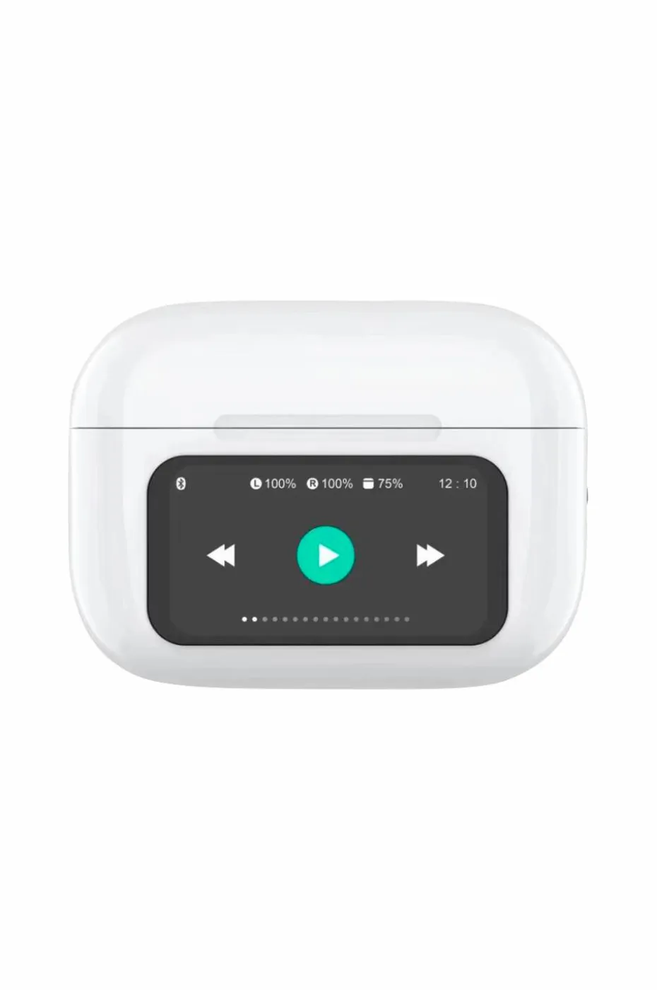 Celly Soundled True Wireless Bluetooth-hodesett med LED-skjerm hvit