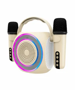 Celly Trådløs høyttaler RGB + 2 trådløse Mikrofoner Partymic2