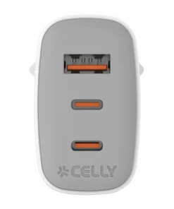 Celly Usb-lader Gan 1 x Usb-a + 2 x Usb-c PD 65w