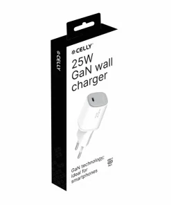 Celly Usb-lader Gan 1 x Usb-c PD 25w