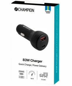 Champion Nordic Billader 83W 2-port QC/PD