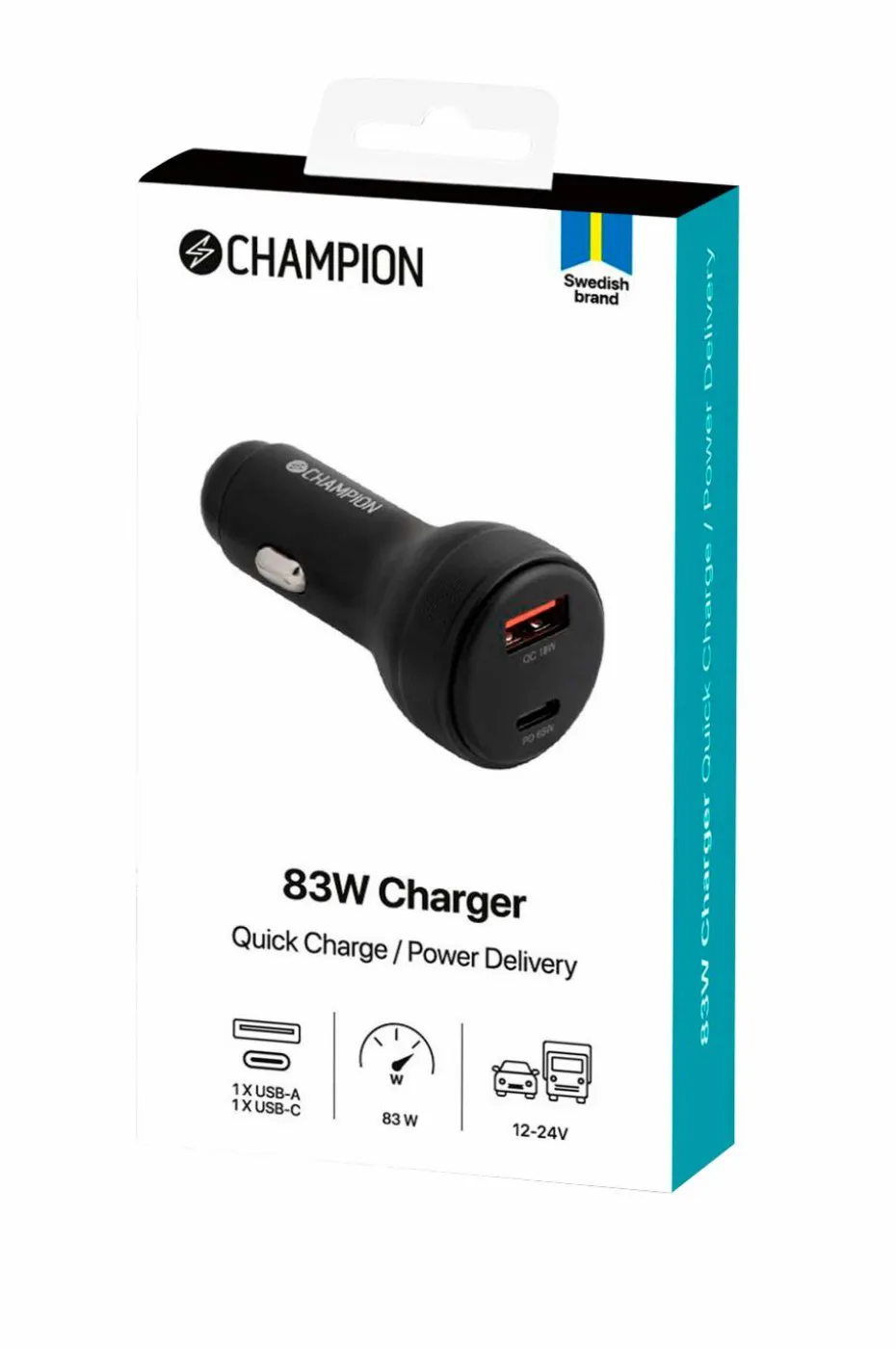 Champion Nordic Billader 83W 2-port QC/PD