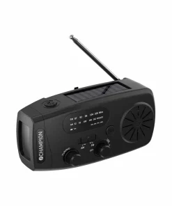 Champion Nordic Sveiveradio med lommelykt og solceller