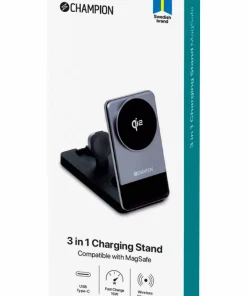Champion Nordic Trådløs lader Champion 3-in-1 Qi2