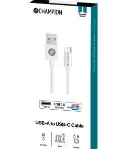 Champion Nordic USB-A til USB-C-kabel 1 m