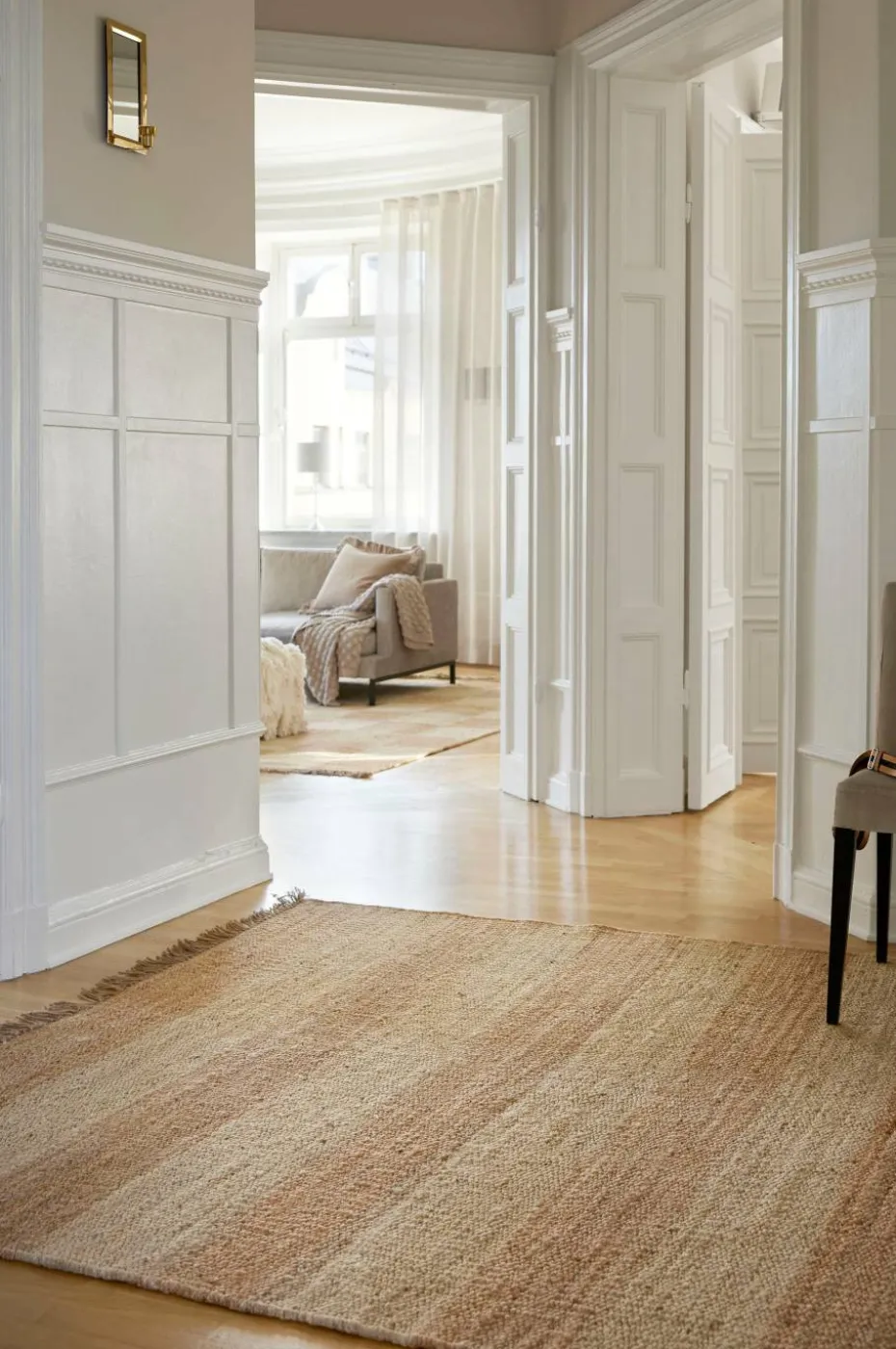 Classic Collection Teppe i jute Stripes