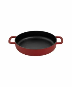 Combekk Skillet 24 cm emaljert resirkulert støpejern Bordeaux