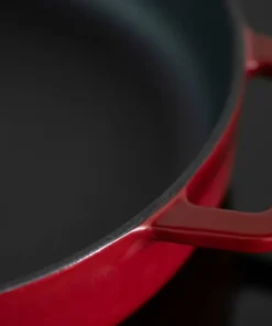 Combekk Skillet 24 cm emaljert resirkulert støpejern Bordeaux