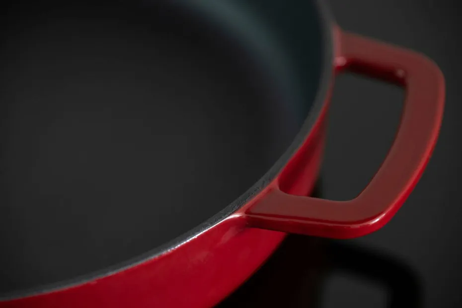 Combekk Skillet 24 cm emaljert resirkulert støpejern Bordeaux