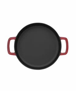 Combekk Skillet 24 cm emaljert resirkulert støpejern Bordeaux